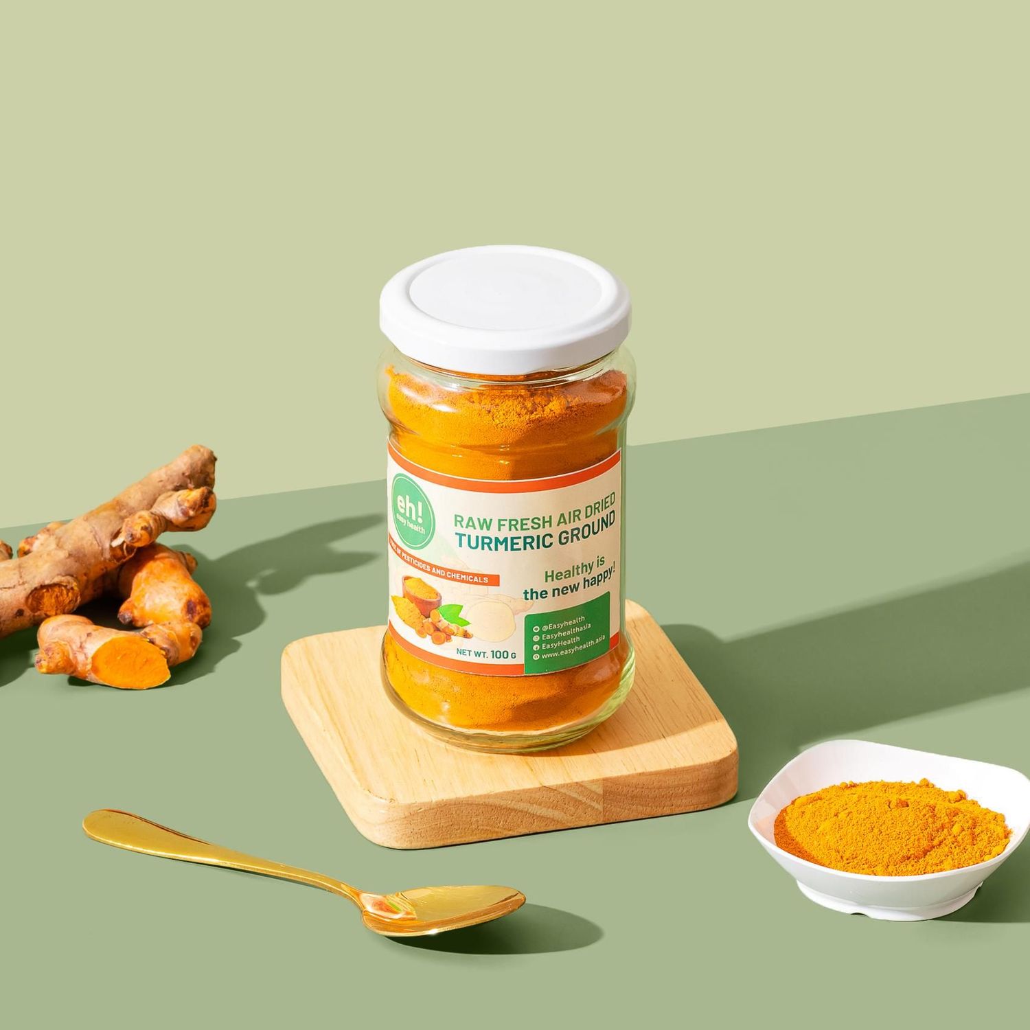Raw Fresh Air Dried Turmeric Ground (5g Serving)